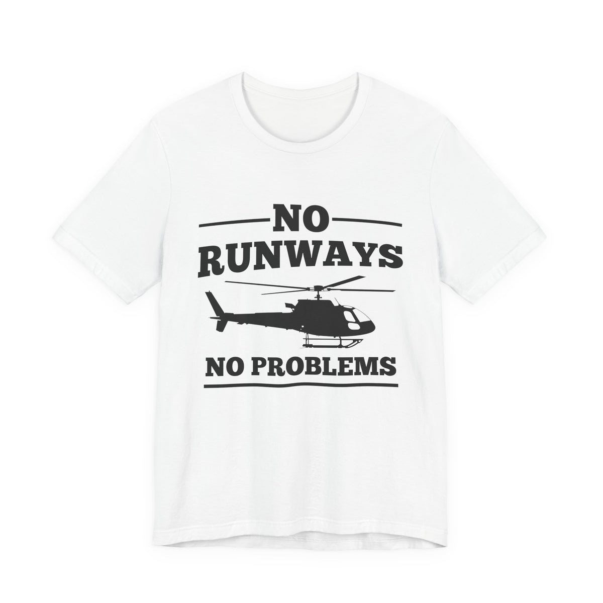 No Runways No Problem Unisex Jersey Tee - Perfect for Aviation Enthusiasts
