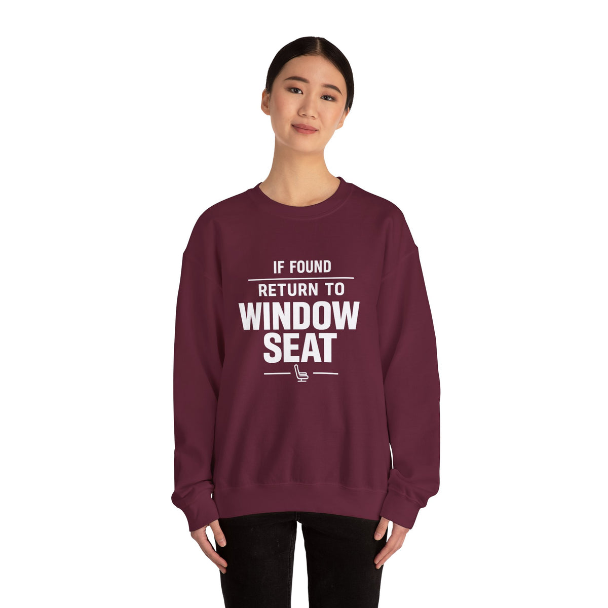 If Found Return to Window Seat -  Crewneck Sweatshirt