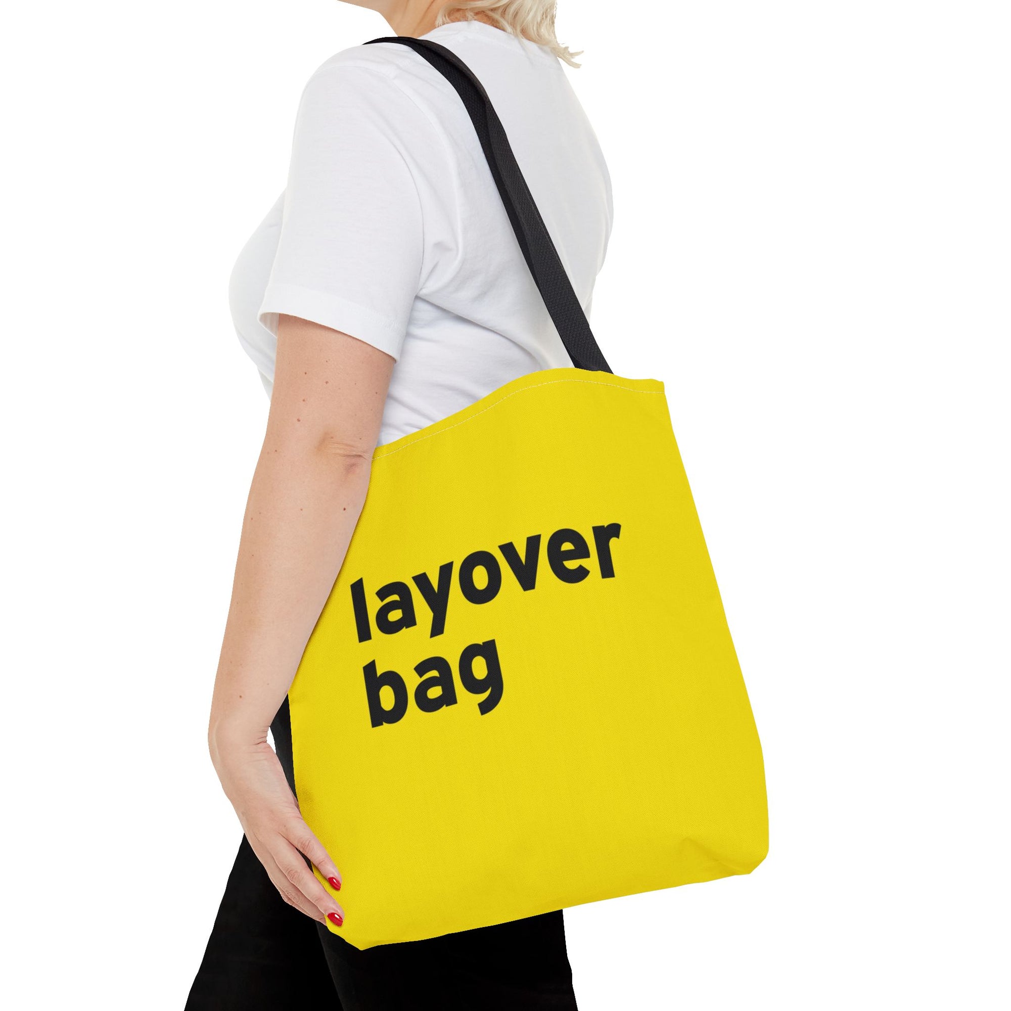 Layover Bag Tote Bag — Printed Green Travel Tote