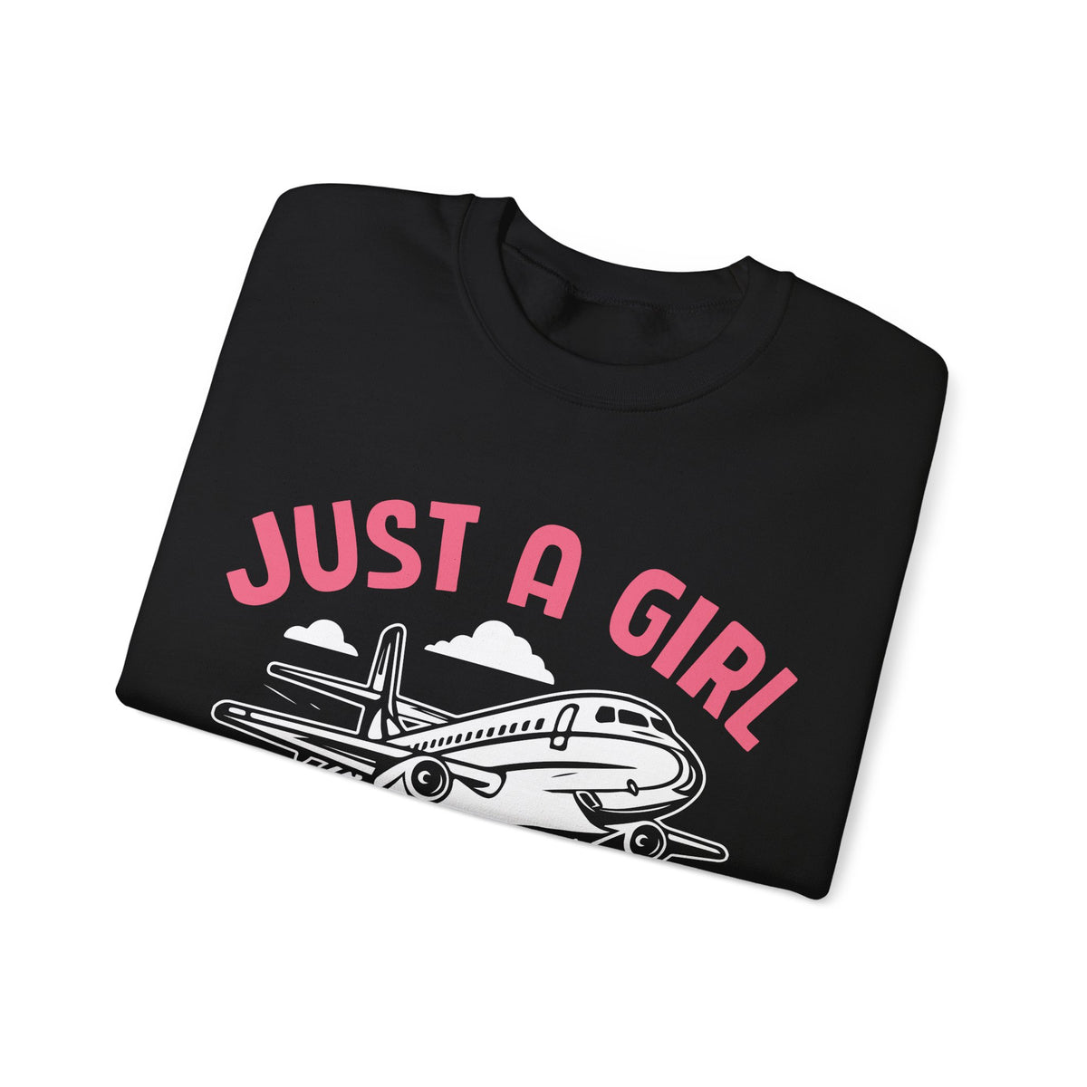 Just A Girl Who Loves Aieplanes  -  Unisex Crewneck Sweatshirt