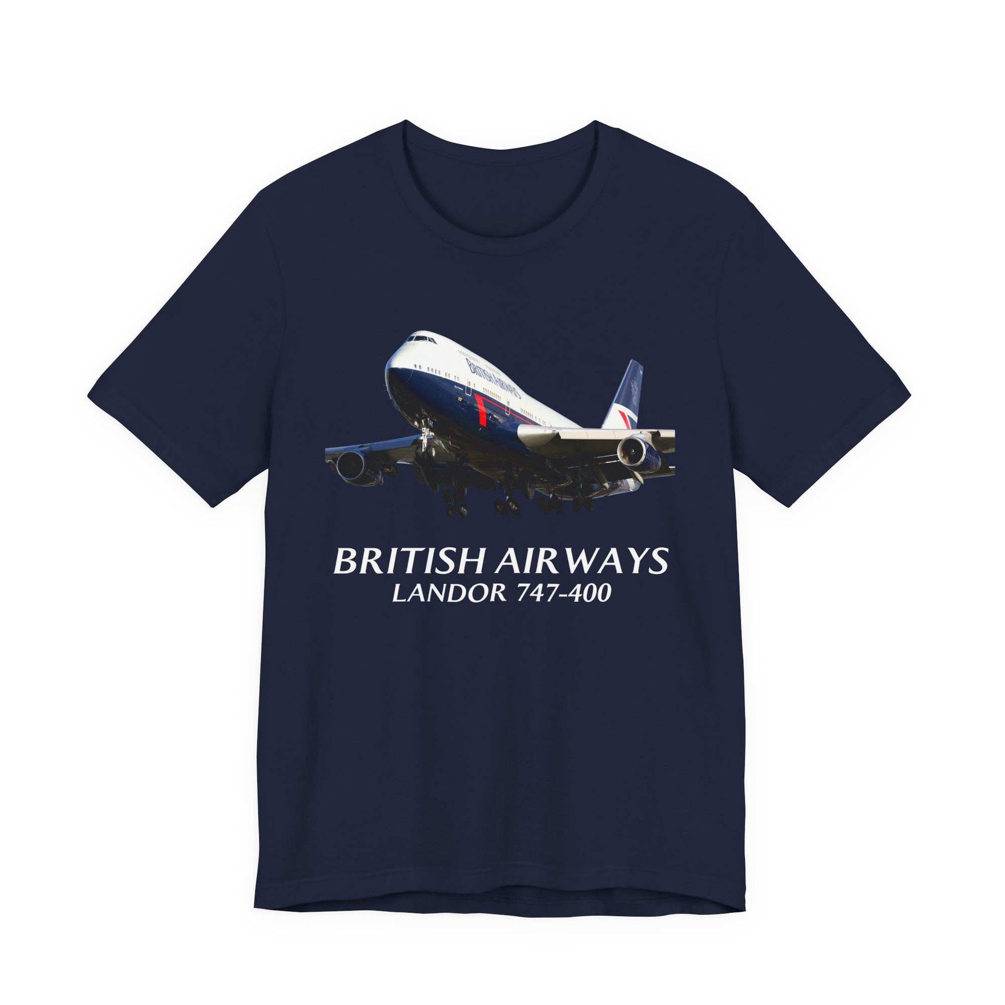 British Airways Landor 747-400   - Unisex Jersey Tee
