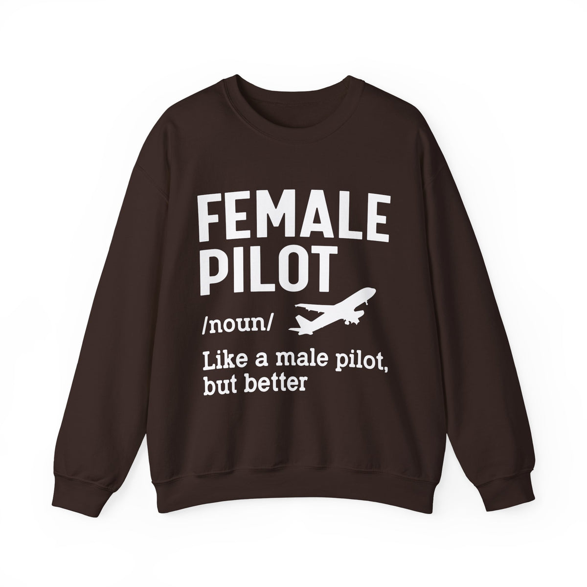 Female Pilot -  Unisex Crewneck Sweatshirt