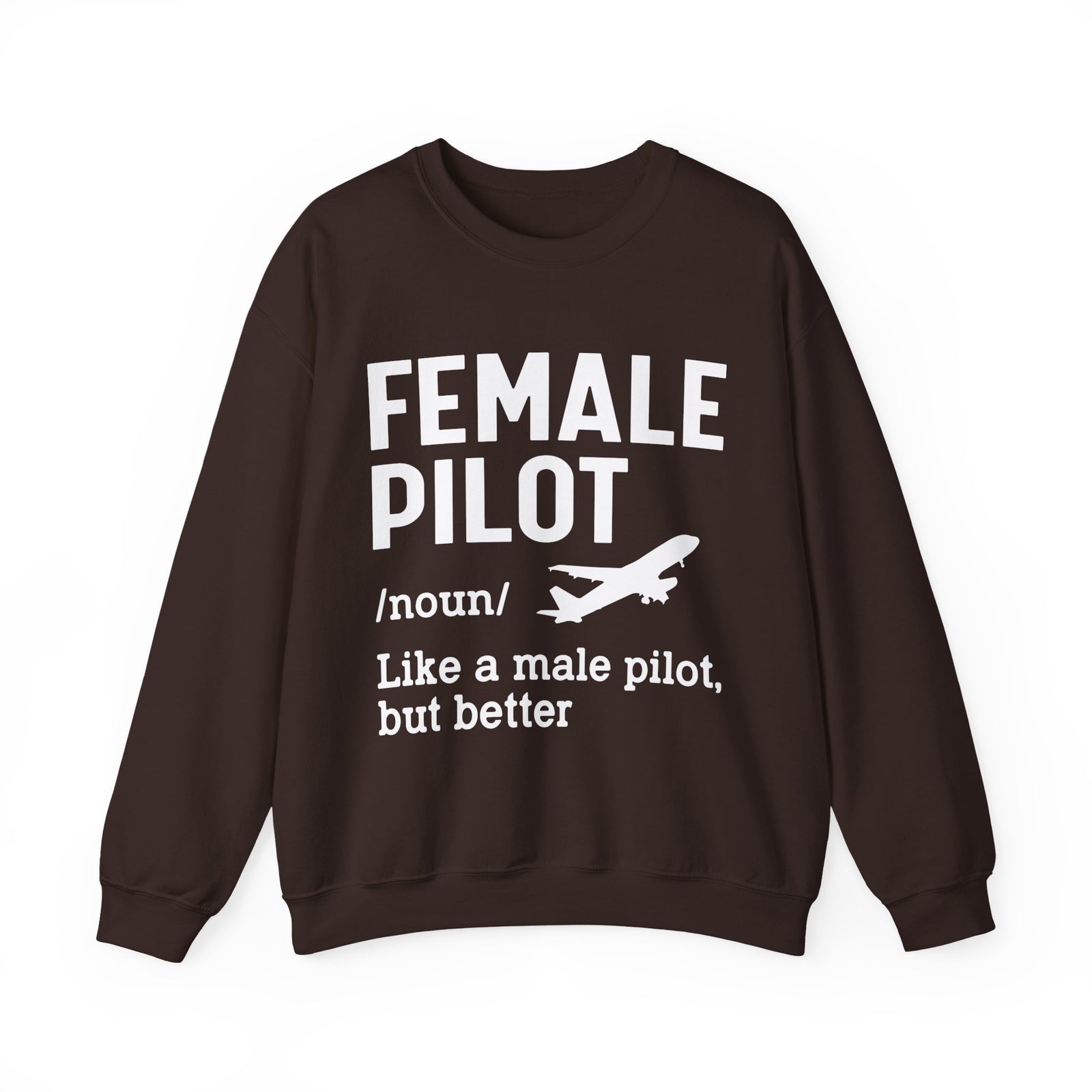 Female Pilot -  Unisex Crewneck Sweatshirt