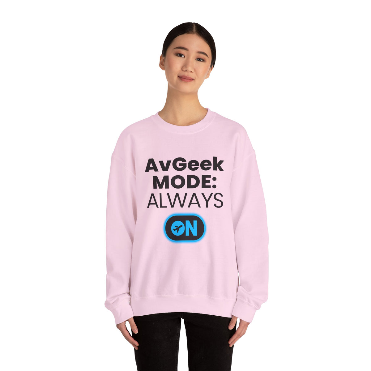 Avgeek Mode Always On   -  Crewneck Sweatshirt