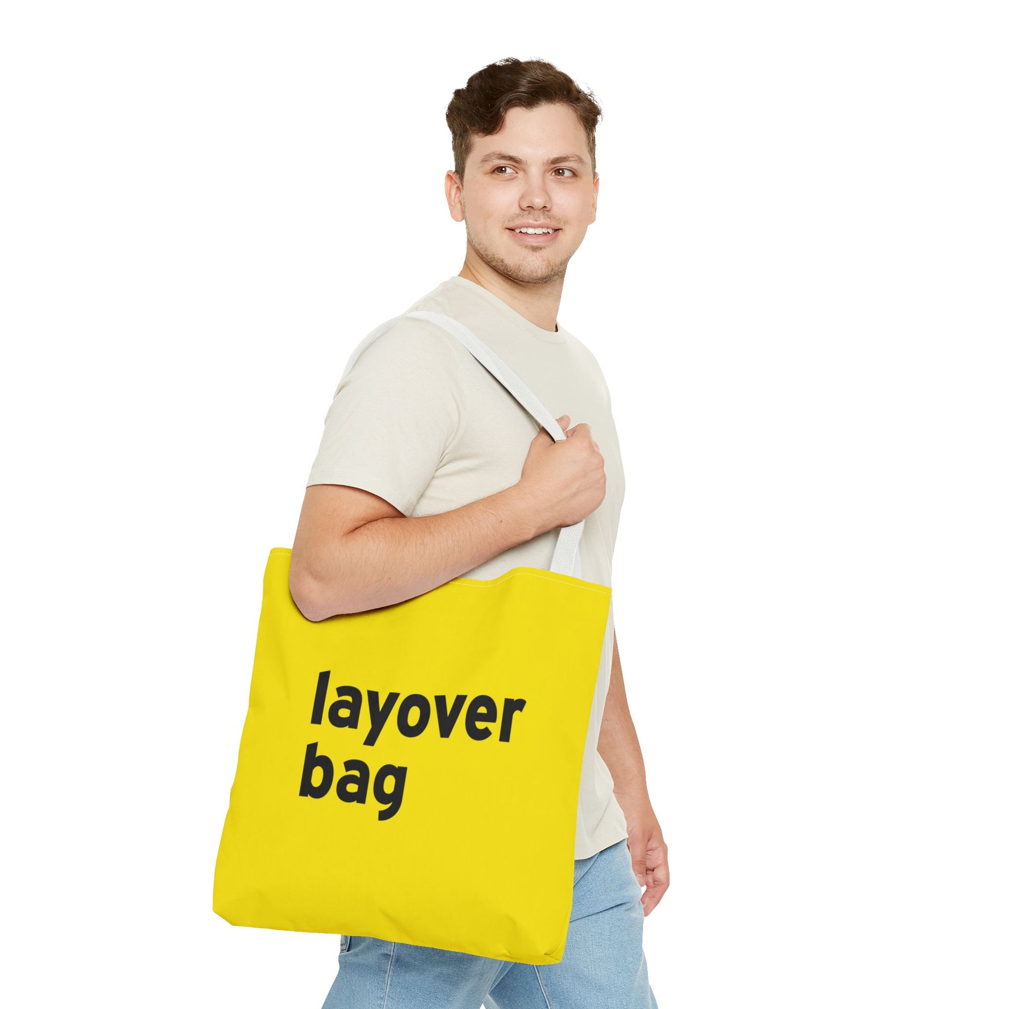 Layover Bag Tote Bag — Printed Green Travel Tote