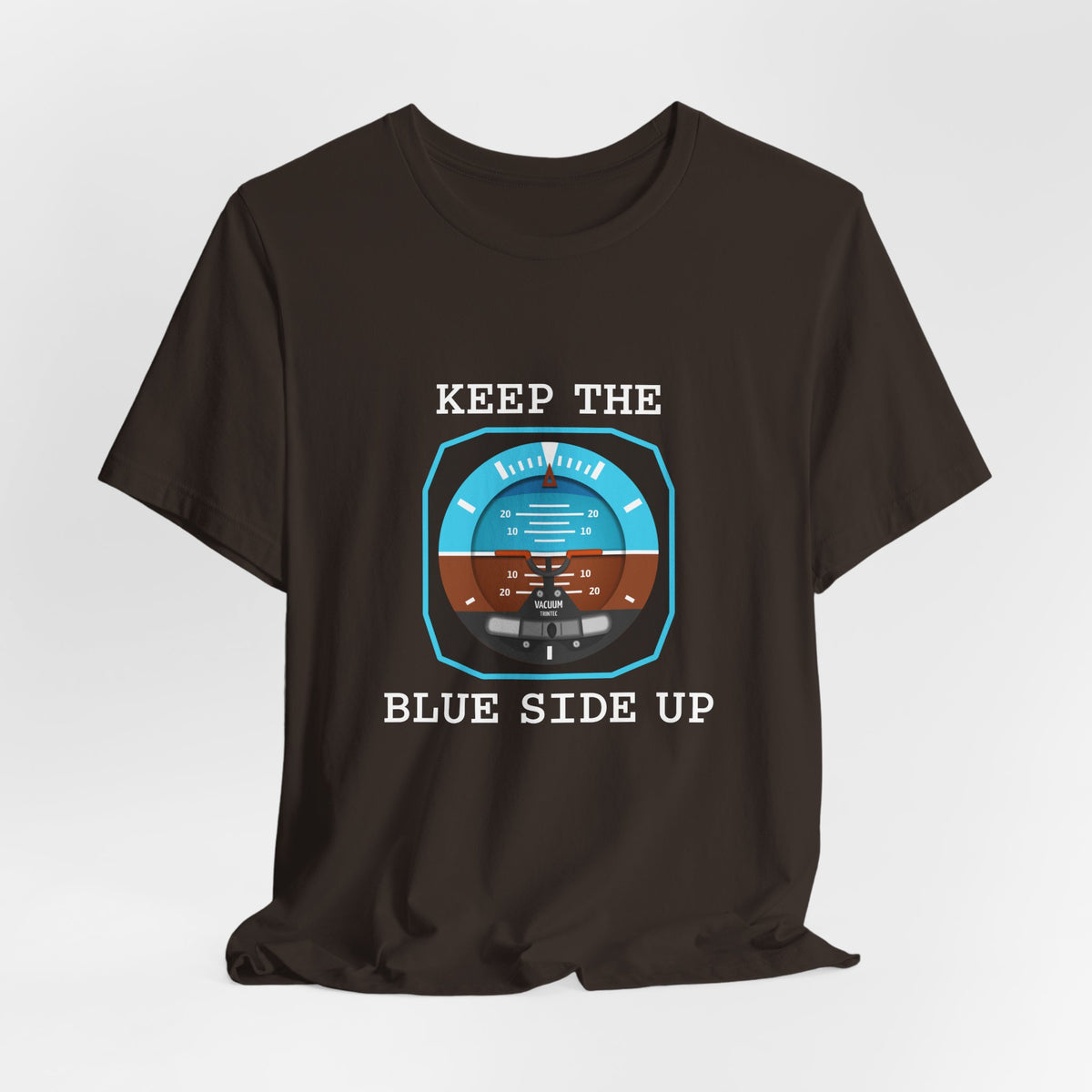 Keep The Blue Side Up Unisex Jersey Tee - Perfect for Aviation Enthusiasts