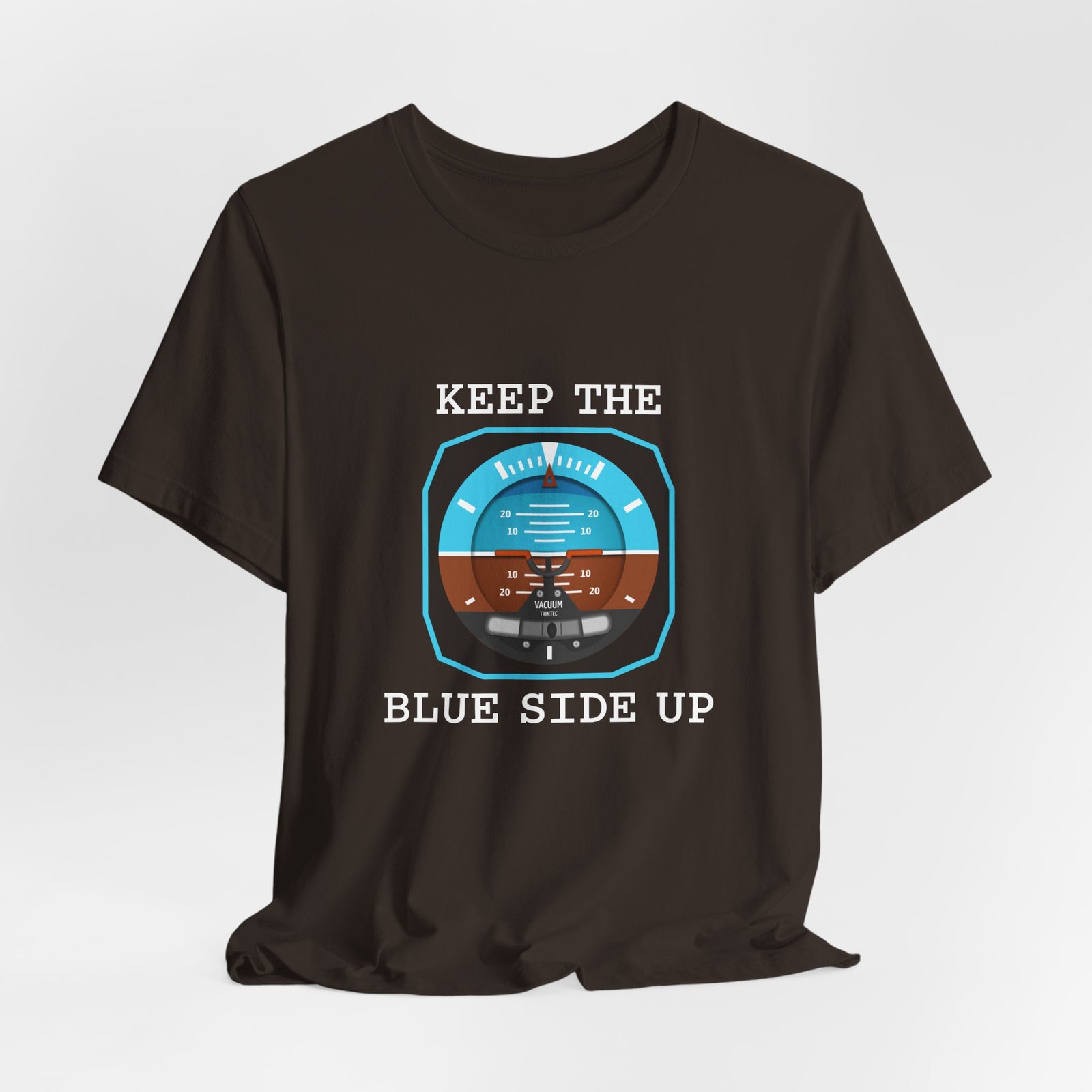 Keep The Blue Side Up Unisex Jersey Tee - Perfect for Aviation Enthusiasts
