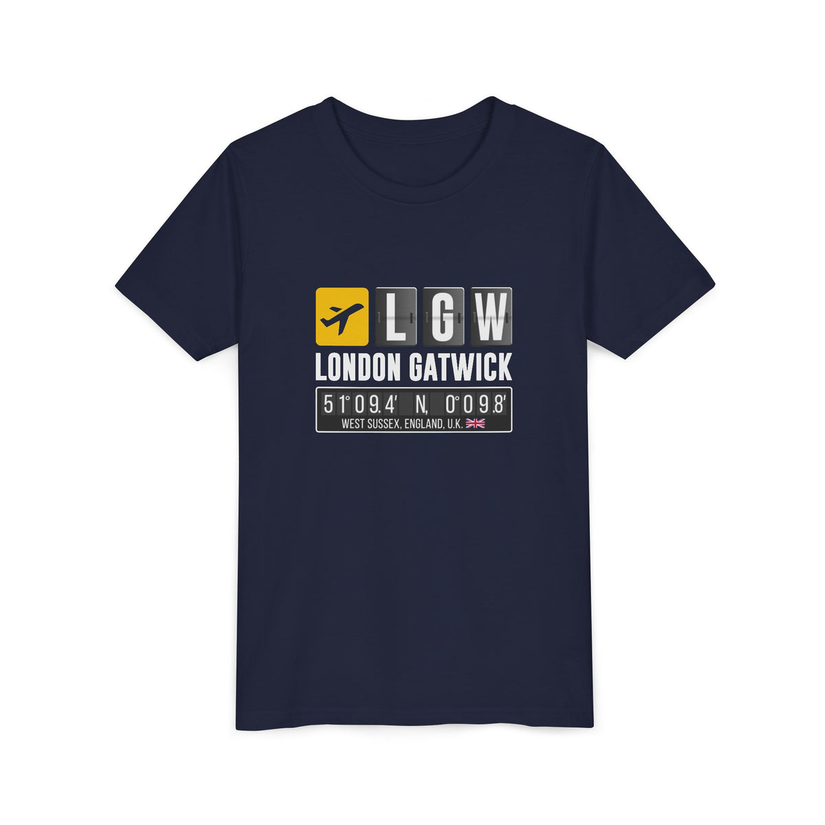LGW London Gatwick  - Unisex Youth Short Sleeve Tee