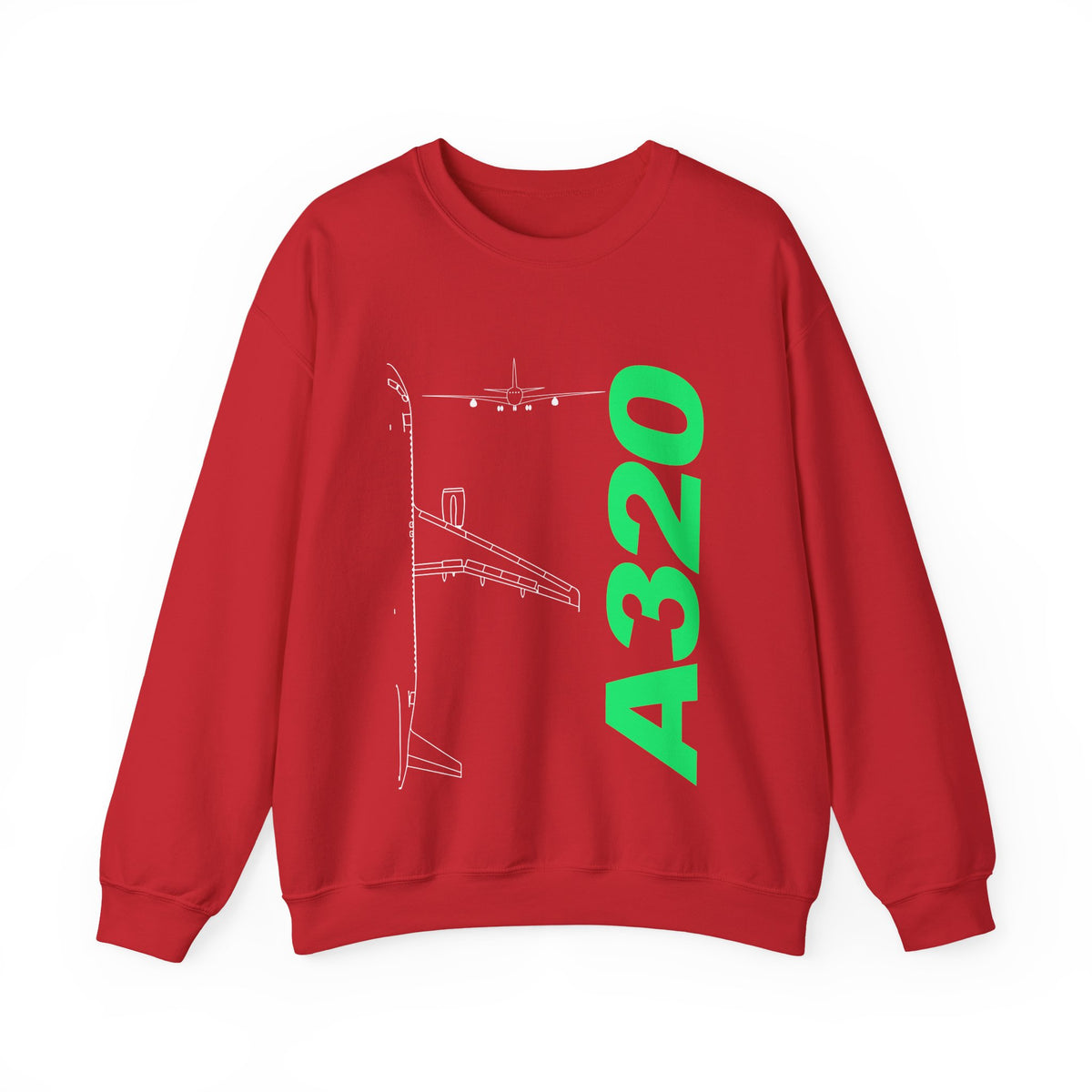 Airbus A320 Crewneck Sweatshirt - Travel Inspiring Cozy Apparel
