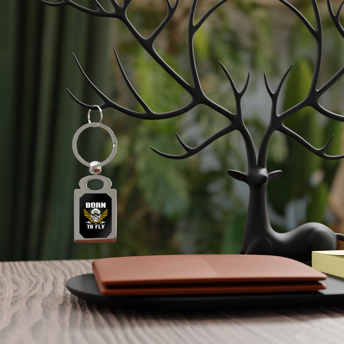 Born To Fly - Rectangle Keyring