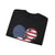 Patriotic Airplanes Heart USA Flag -  Crewneck Sweatshirt