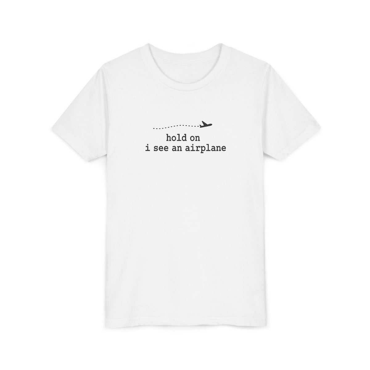 I See An Airplane  - Unisex Youth Short Sleeve Tee