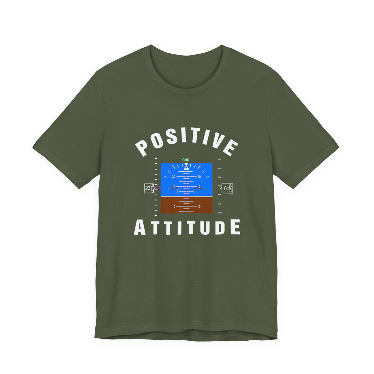 Positive Attitude Unisex Jersey Tee - Perfect for Aviation Enthusiasts