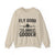 Fly Good Land Gooder Crewneck Sweatshirt - Travel Inspiring Cozy Apparel
