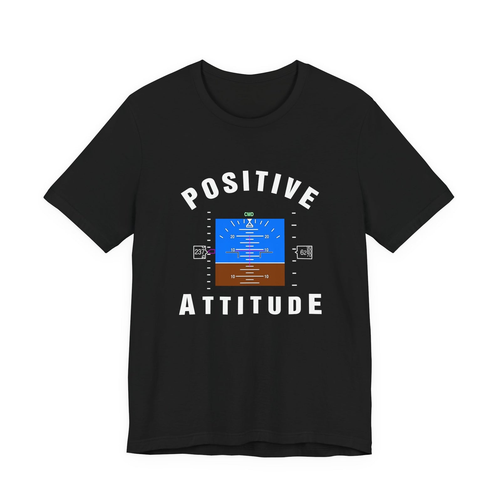 Positive Attitude Unisex Jersey Tee - Perfect for Aviation Enthusiasts