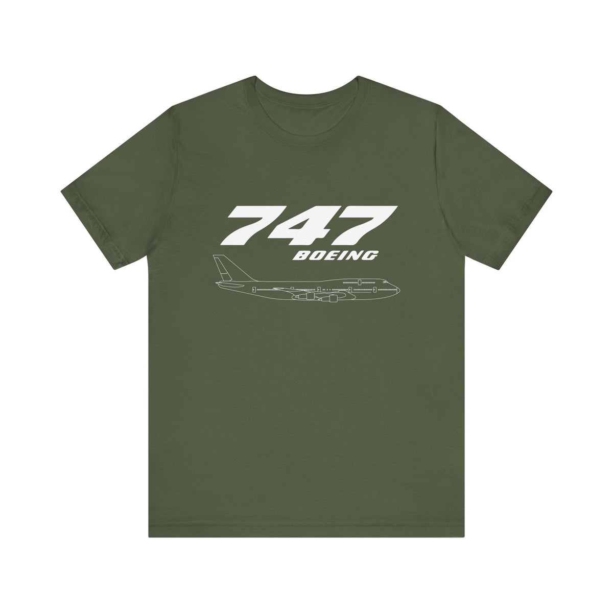747 Unisex Jersey Tee - Perfect for Aviation Enthusiasts