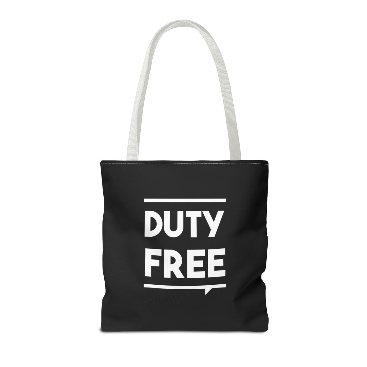 Duty Free Tote Bag — Printed Green Travel Tote