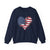 Patriotic Airplanes Heart USA Flag -  Crewneck Sweatshirt