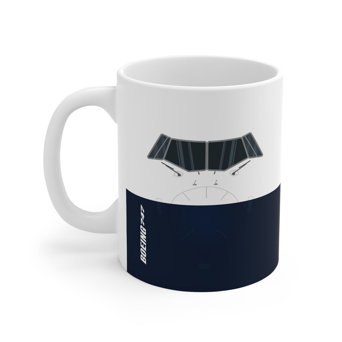 747   - 11oz Ceramic Coffee Cup for Aviation Enthusiasts