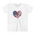 Patriotic Airplanes Heart USA Flag - Unisex Youth Short Sleeve Tee