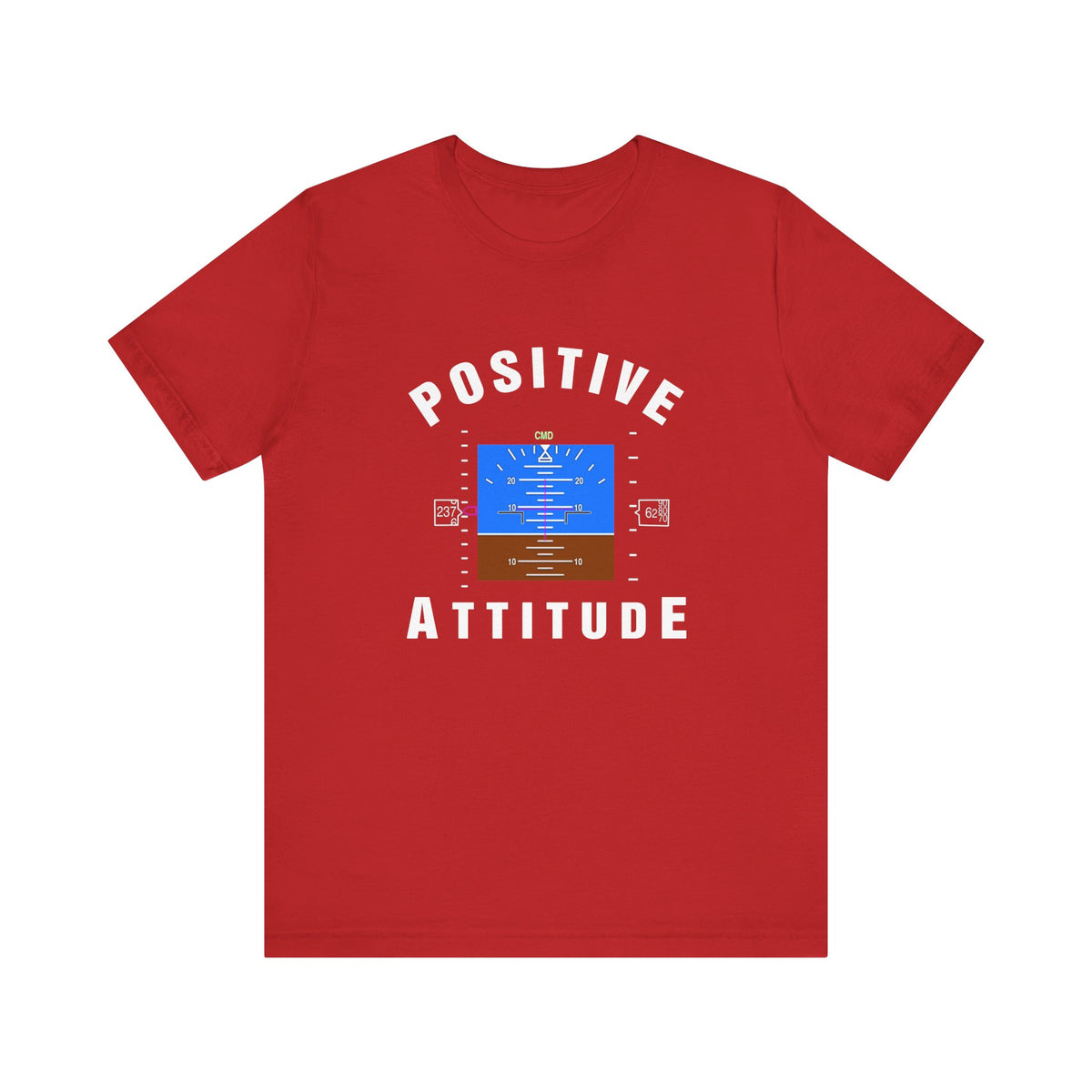 Positive Attitude Unisex Jersey Tee - Perfect for Aviation Enthusiasts
