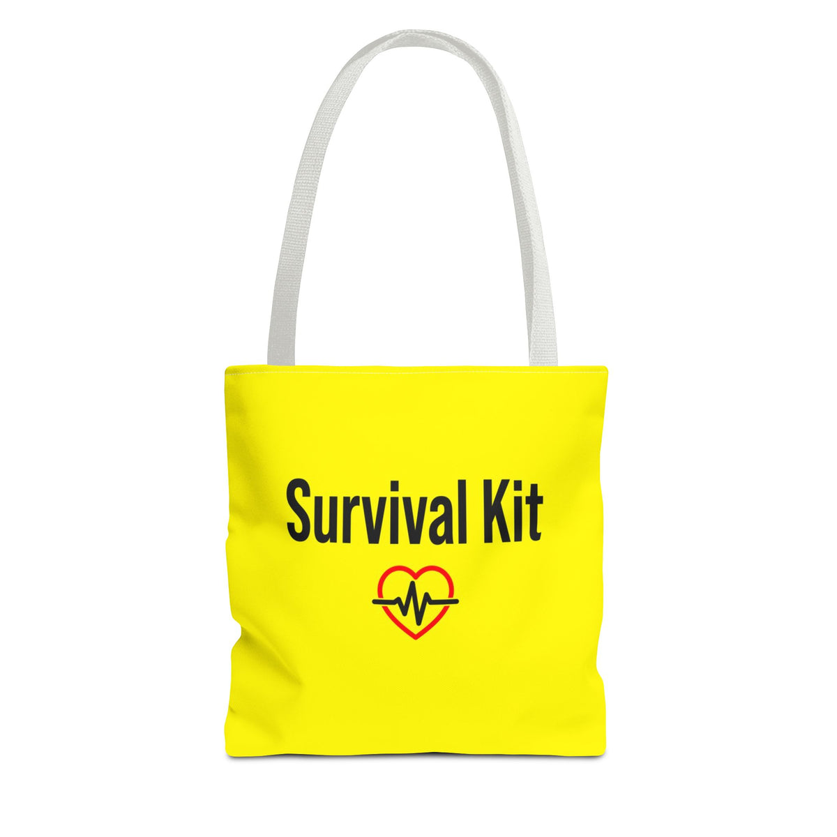 Survival Kit Tote Bag — Printed Green Travel Tote