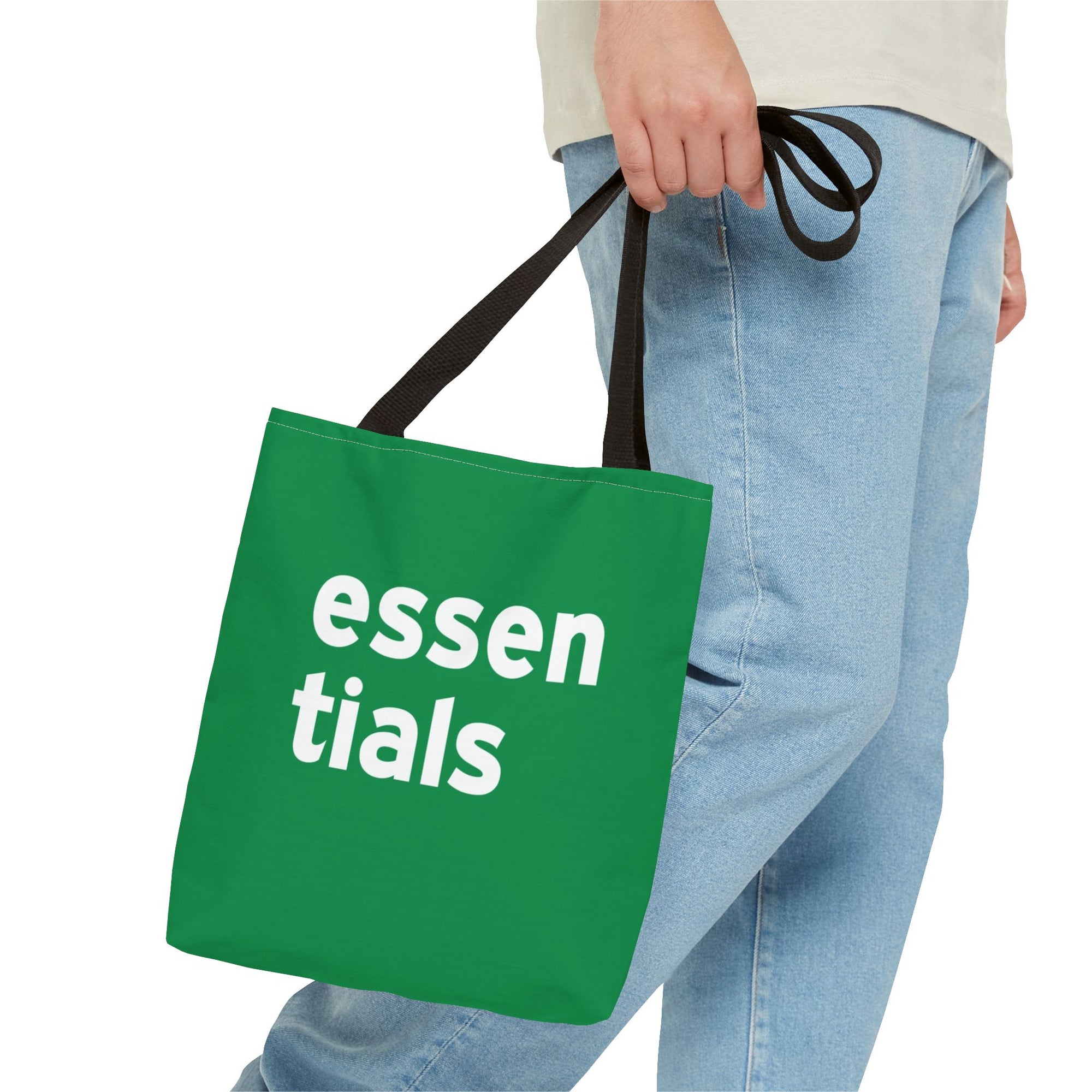 Essentials Tote Bag — Printed Green Travel Tote
