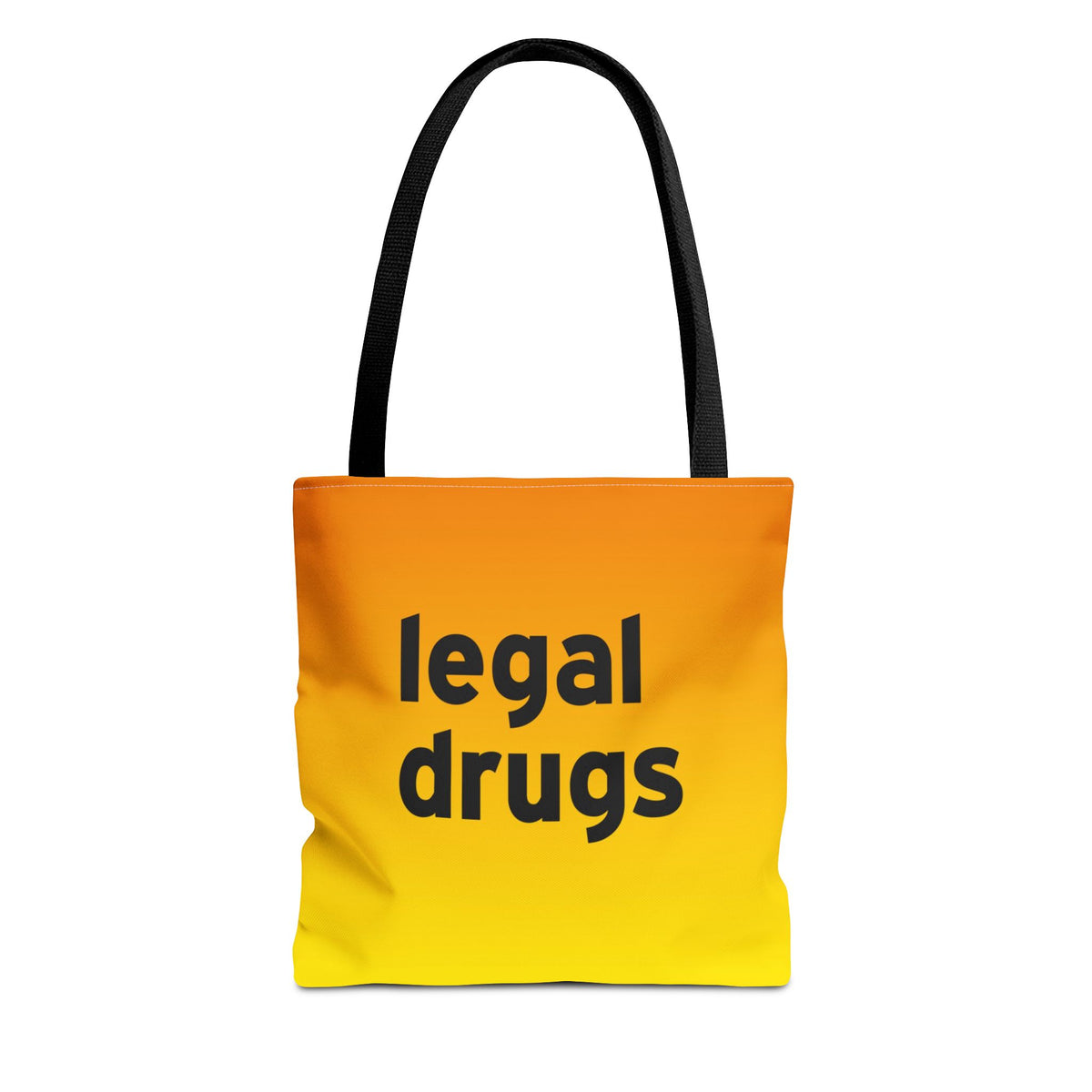 Legal Drugs Tote Bag — Printed Green Travel Tote
