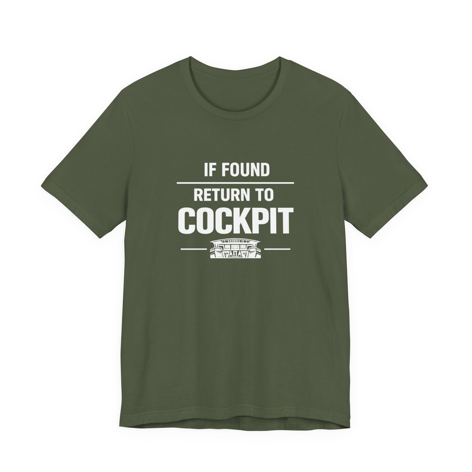 If Found Return to the Cockpit - Unisex Jersey Tee