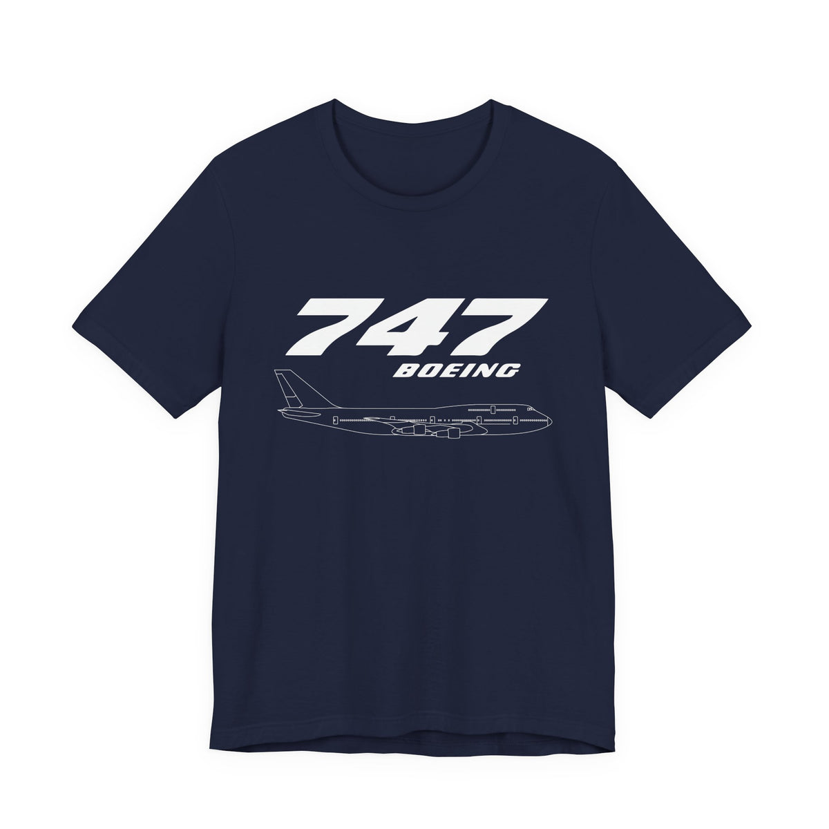 747 Unisex Jersey Tee - Perfect for Aviation Enthusiasts