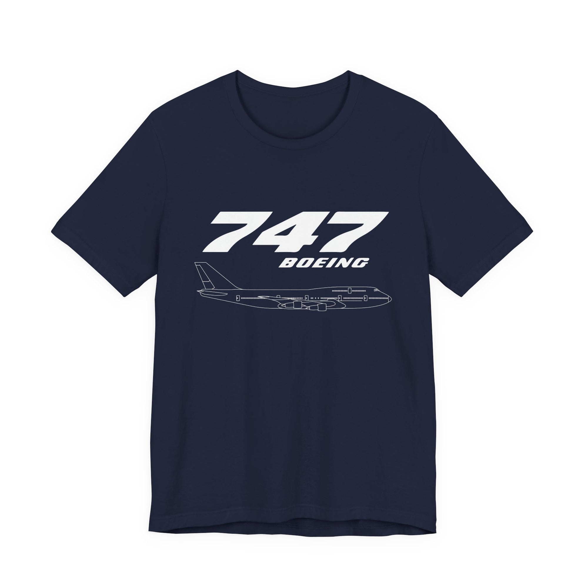 747 Unisex Jersey Tee - Perfect for Aviation Enthusiasts