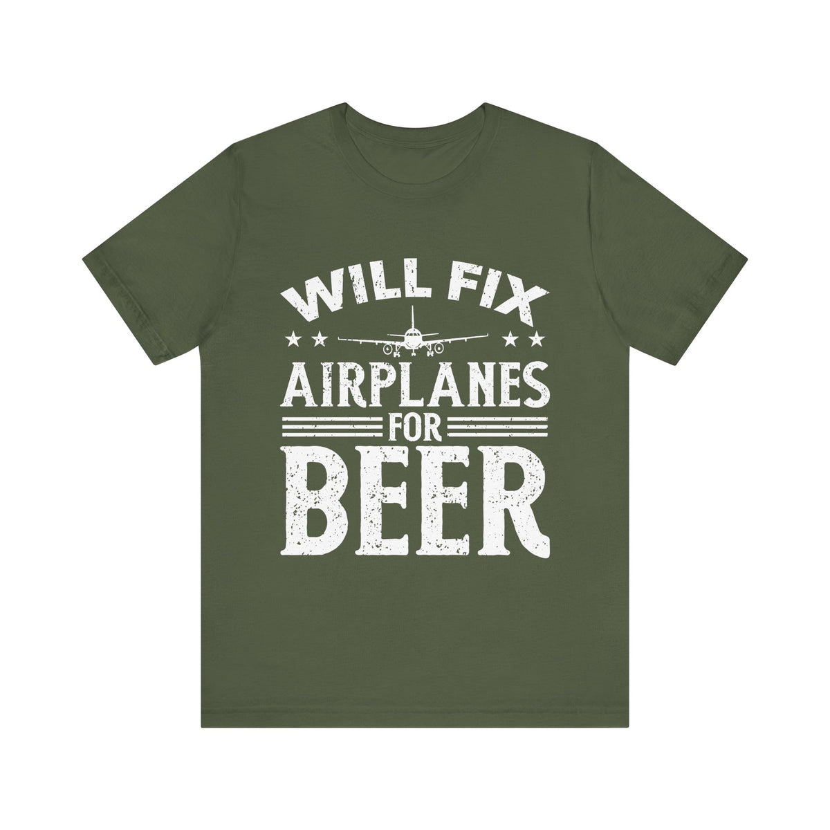 Will Fix Airplanes For Beer  - Unisex Jersey Tee
