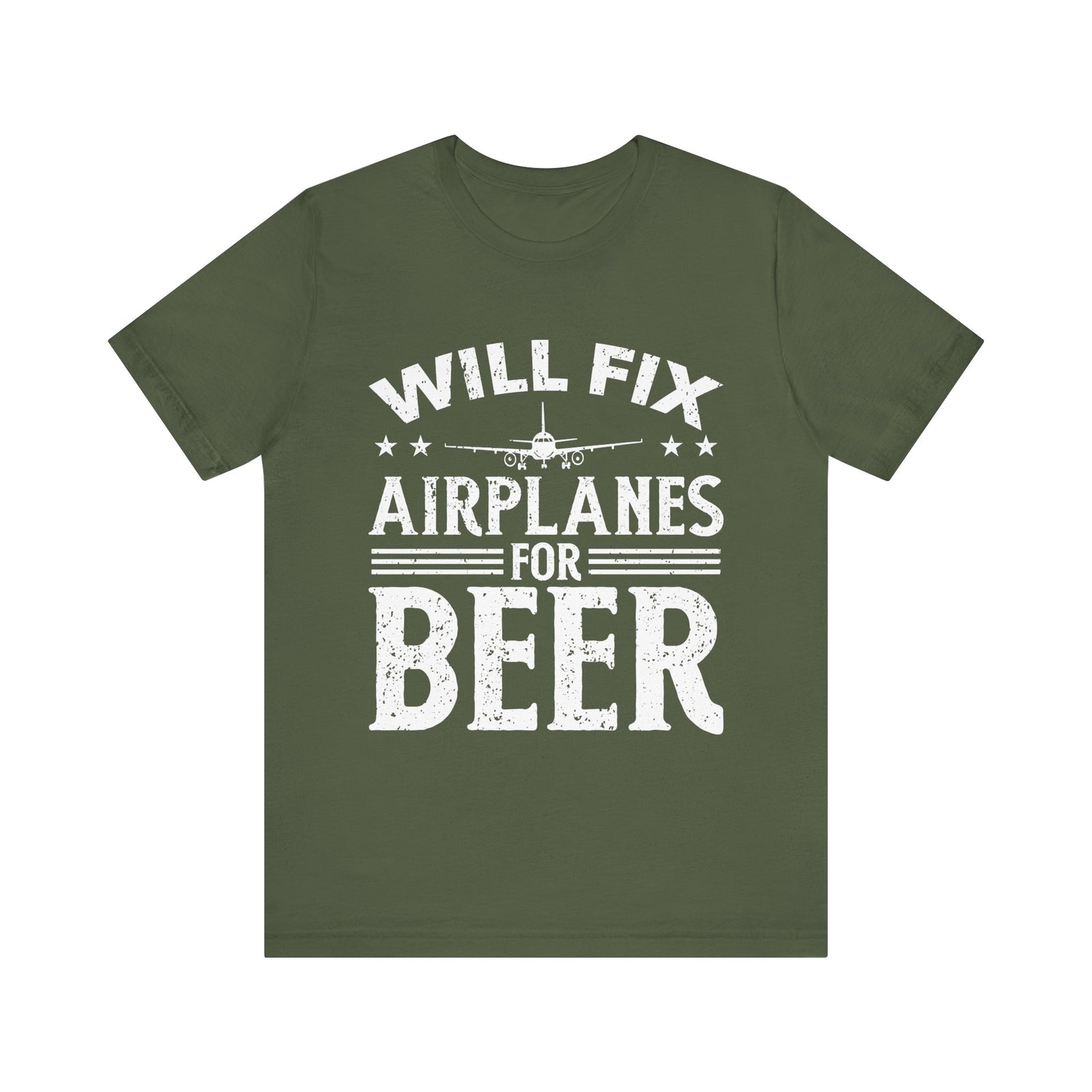 Will Fix Airplanes For Beer  - Unisex Jersey Tee