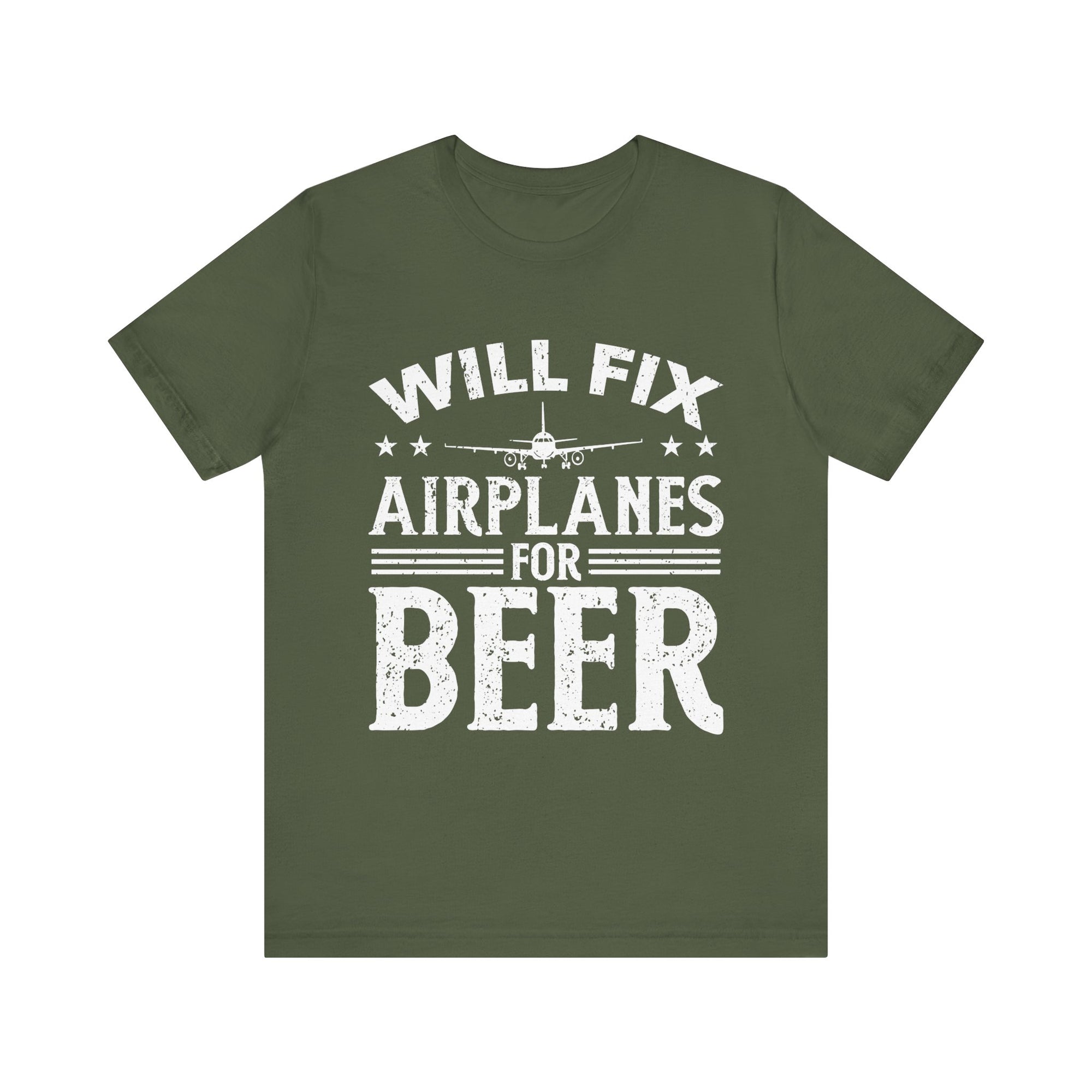 Will Fix Airplanes For Beer  - Unisex Jersey Tee