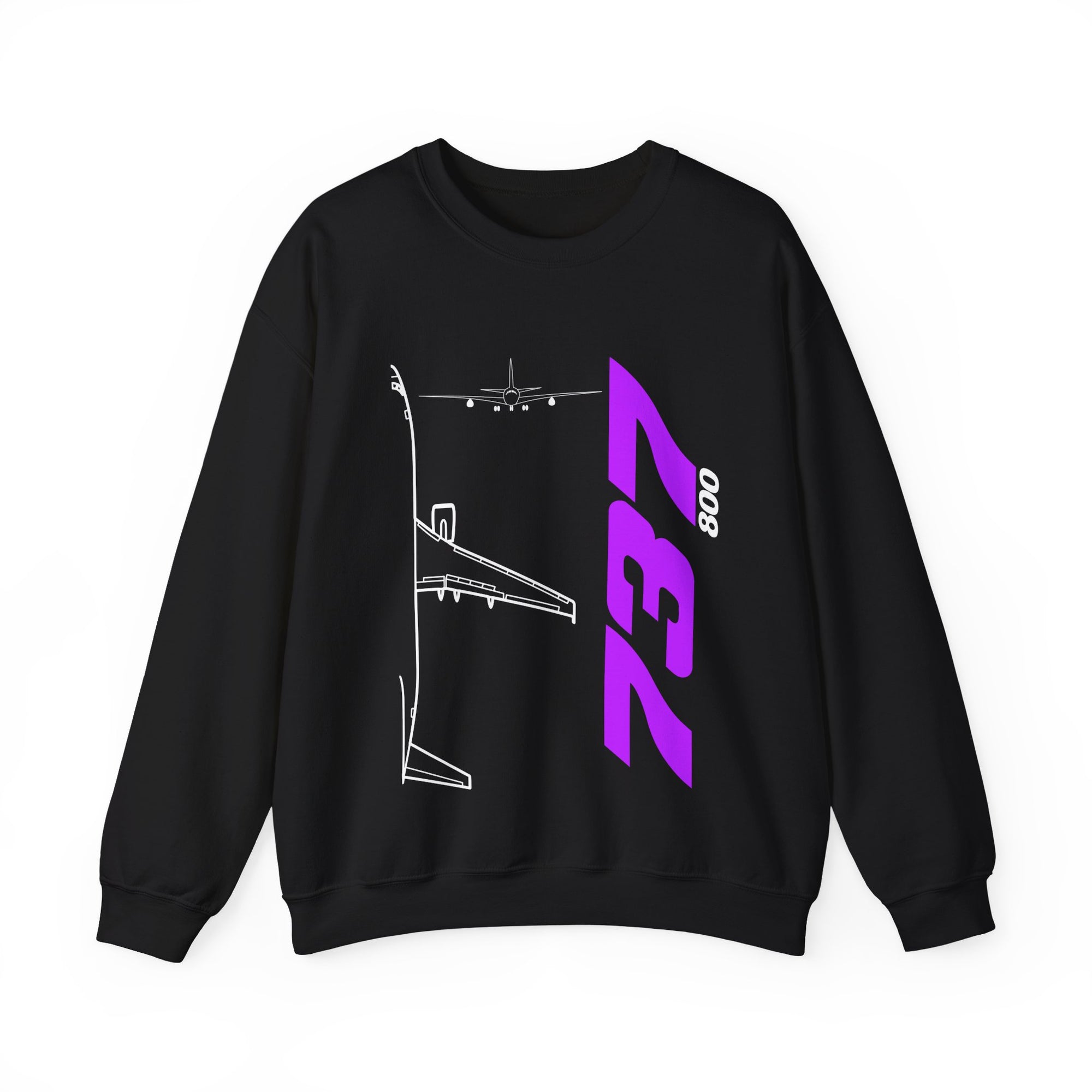 Boeing 737-800  Crewneck Sweatshirt - Travel Inspiring Cozy Apparel