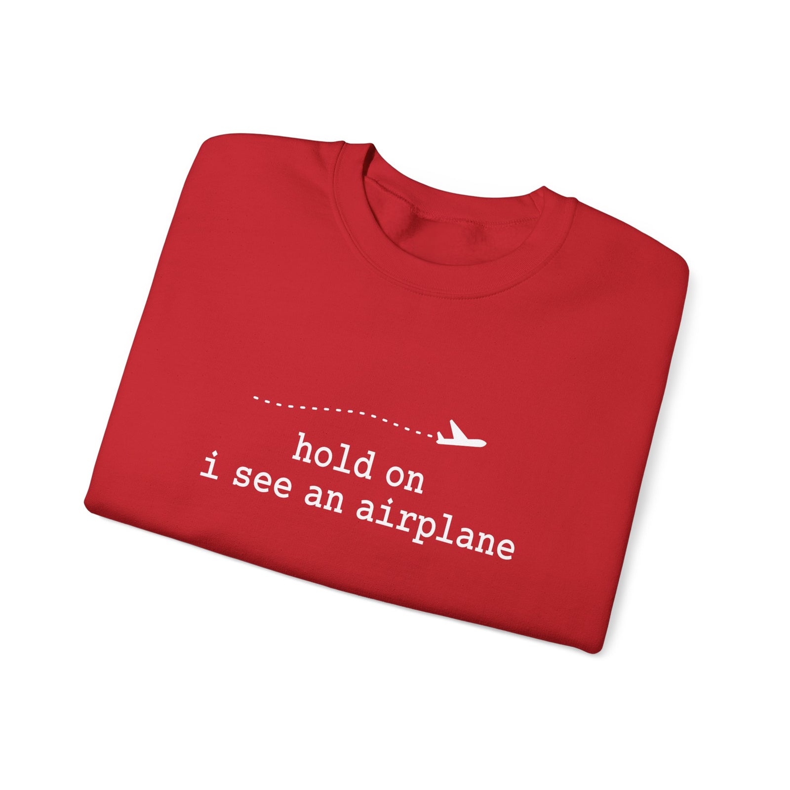 I See An Airplane Crewneck Sweatshirt - Travel Inspiring Cozy Apparel