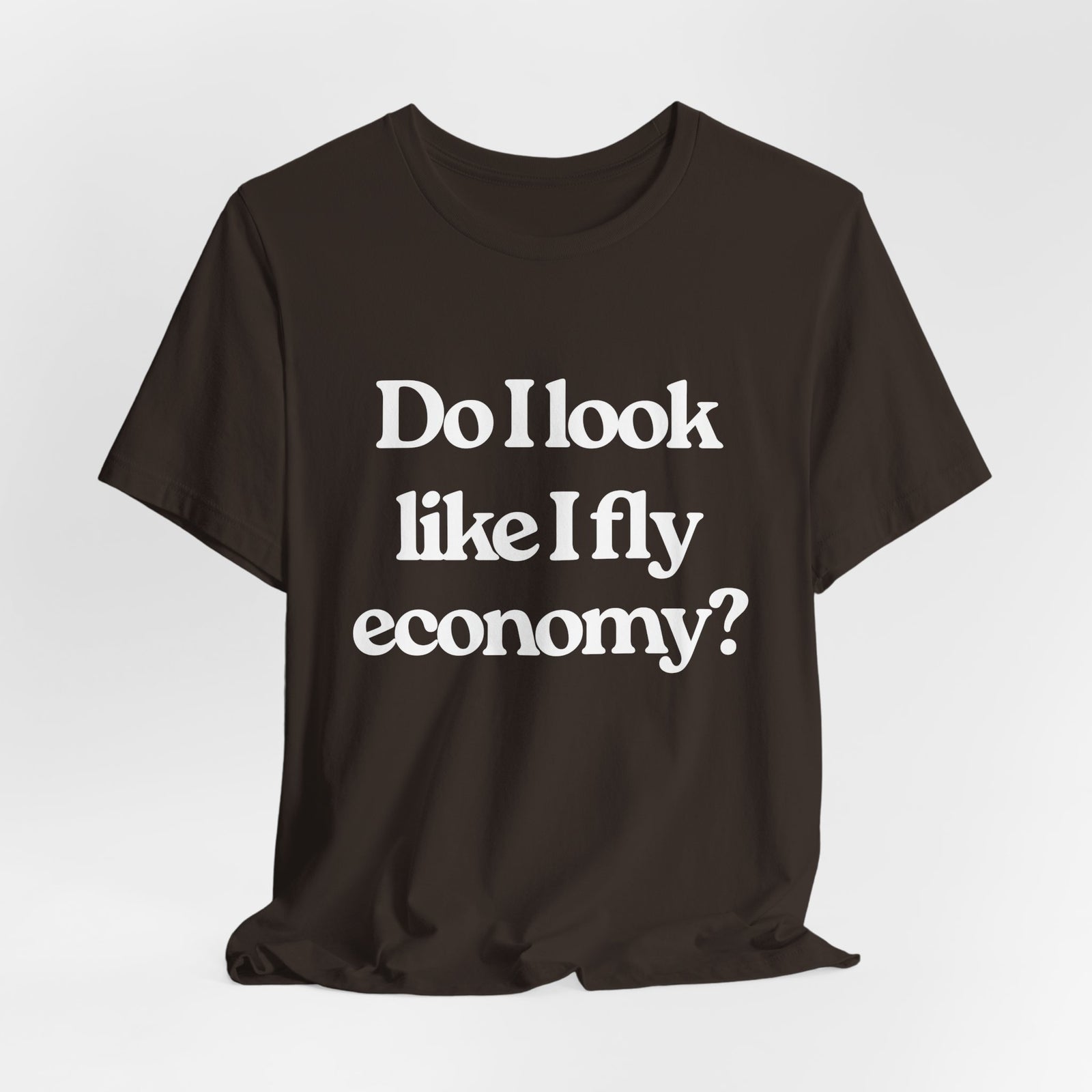 Do I Look Like I Fly Economy? Unisex Jersey Tee - Perfect for Aviation Enthusiasts