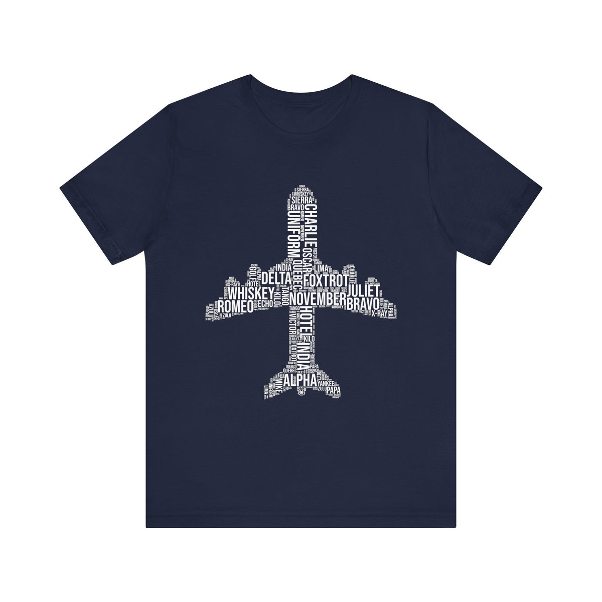 Airplane Typography  - Unisex Jersey Tee