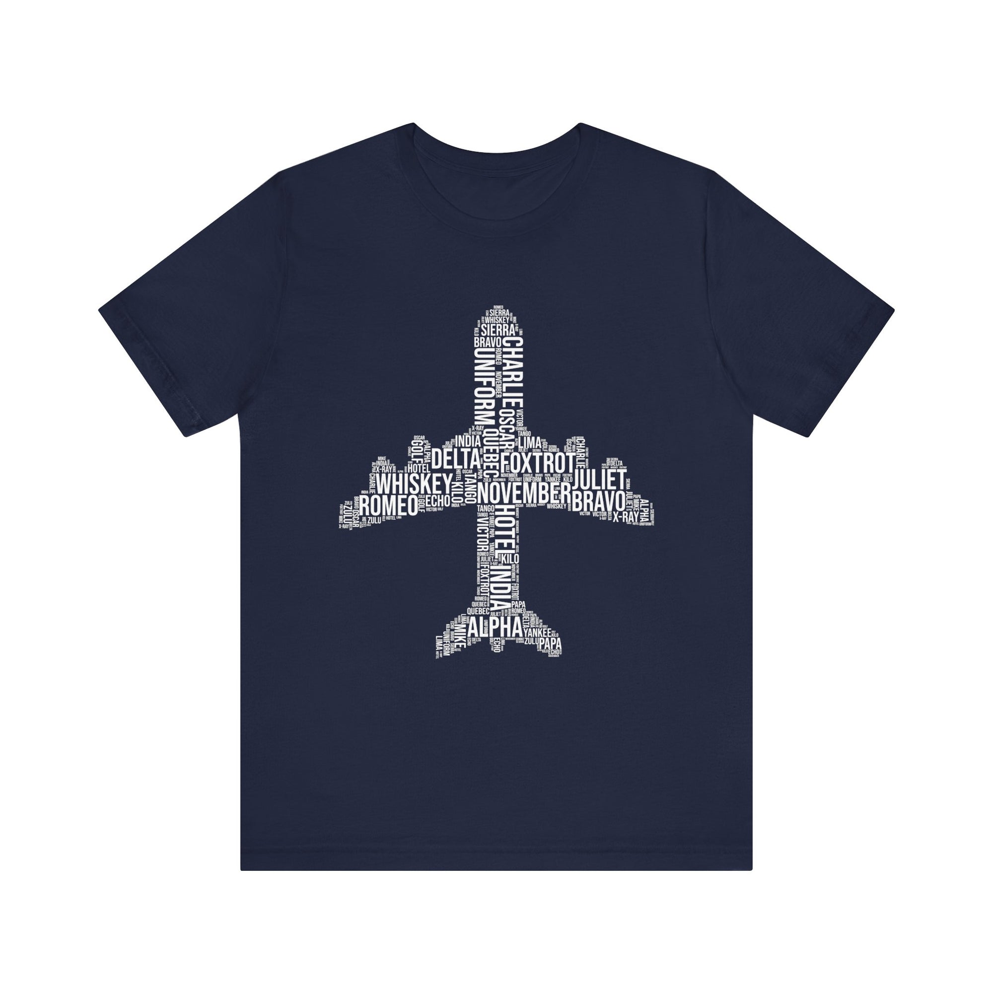 Airplane Typography  - Unisex Jersey Tee