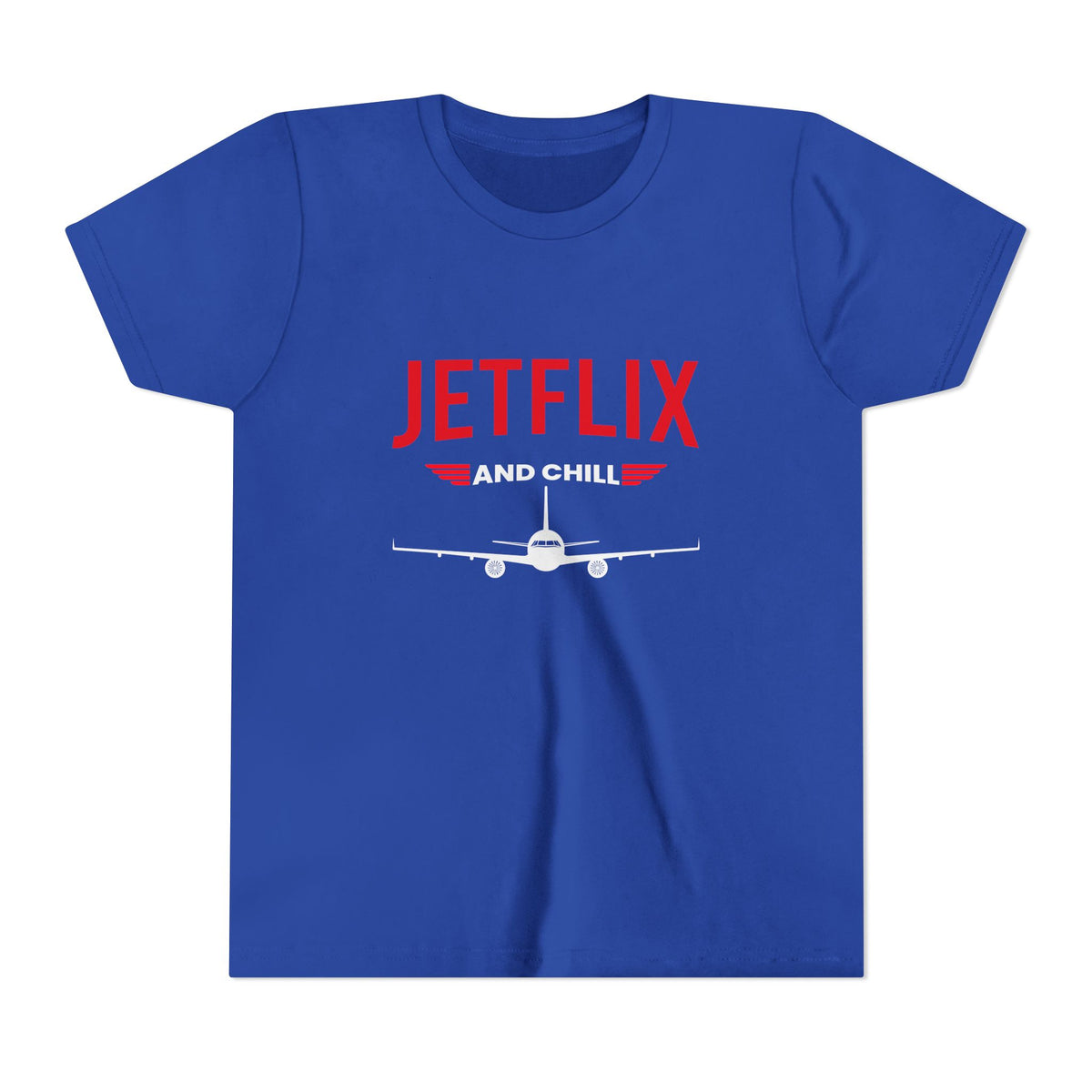 JetFlix And Chill - Unisex Youth Short Sleeve Tee