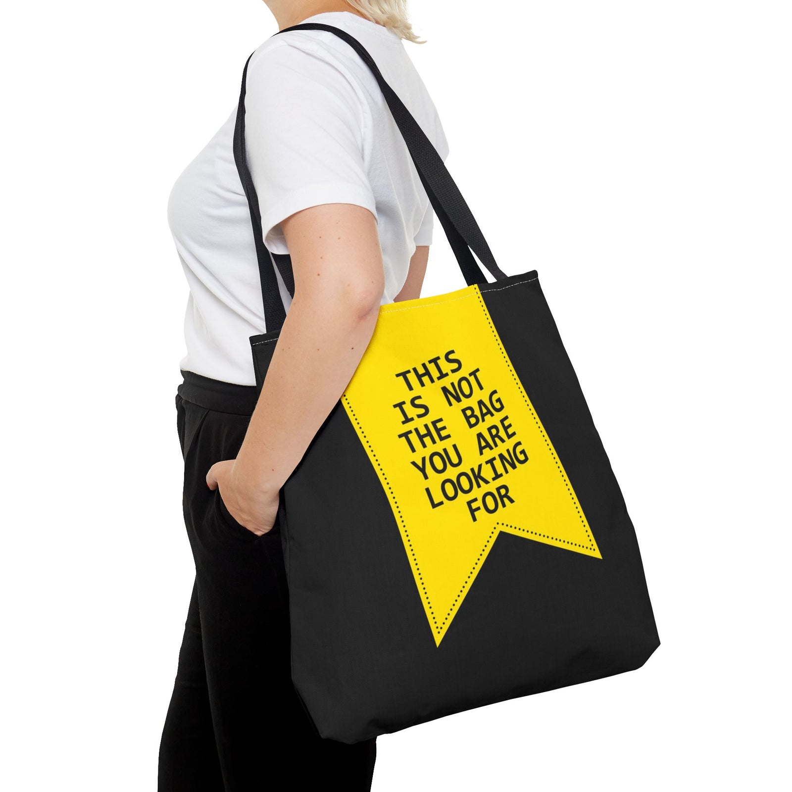 This Is Not The Bag You Are Looking For Tote Bag — Printed Green Travel Tote