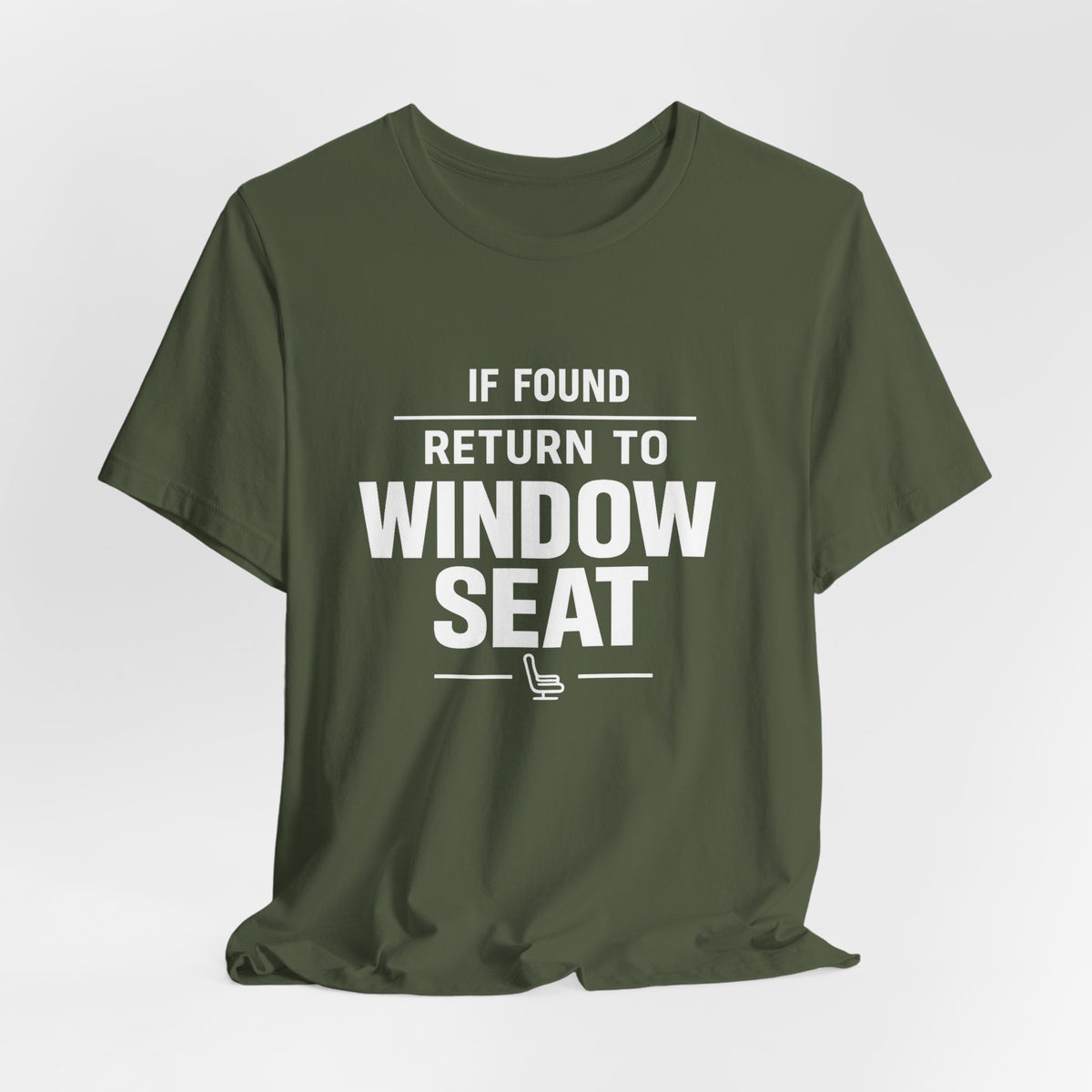 If Found Return to Window Seat - Unisex Jersey Tee