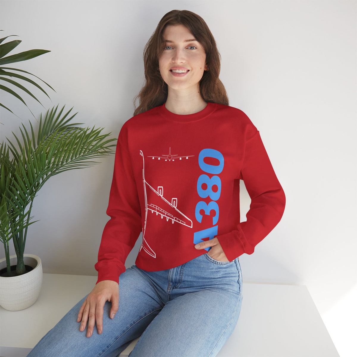 Airbus A380 Crewneck Sweatshirt - Travel Inspiring Cozy Apparel