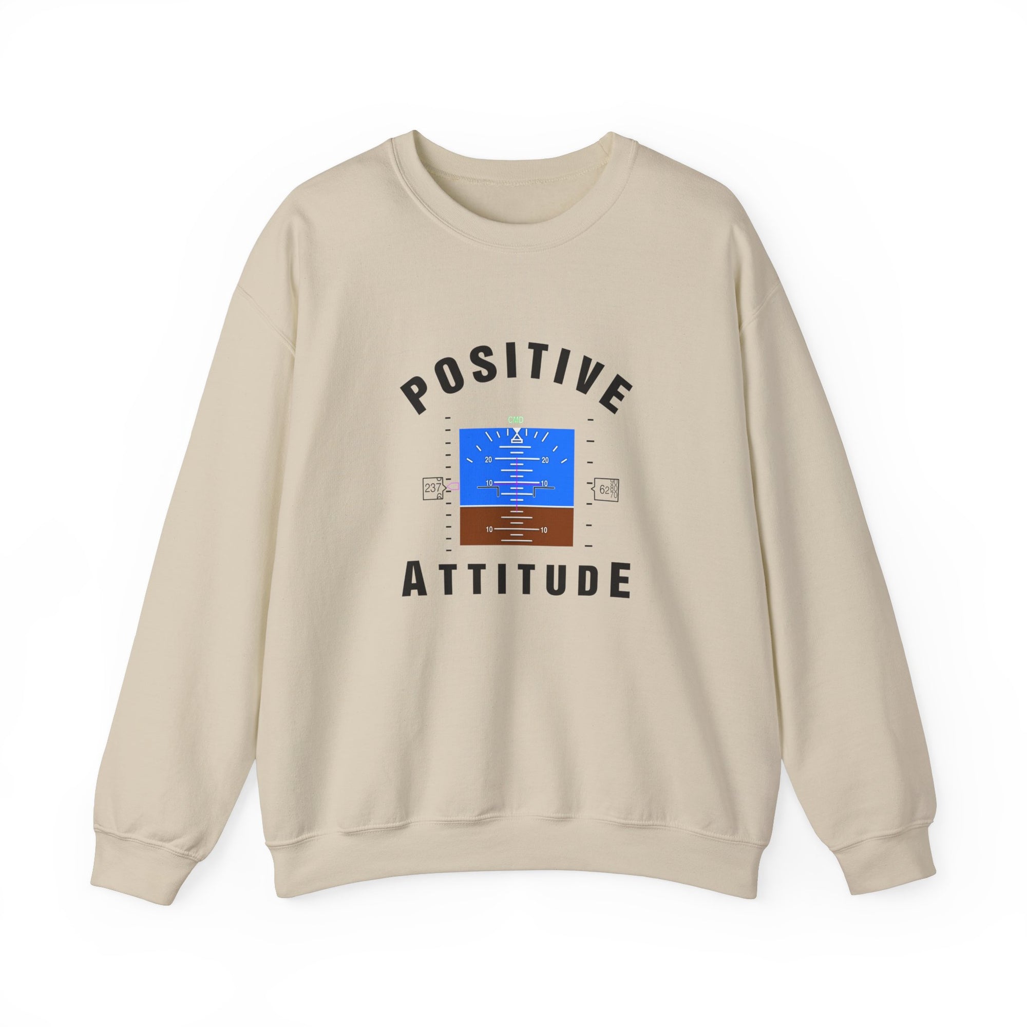 Positive Attitude Crewneck Sweatshirt - Travel Inspiring Cozy Apparel
