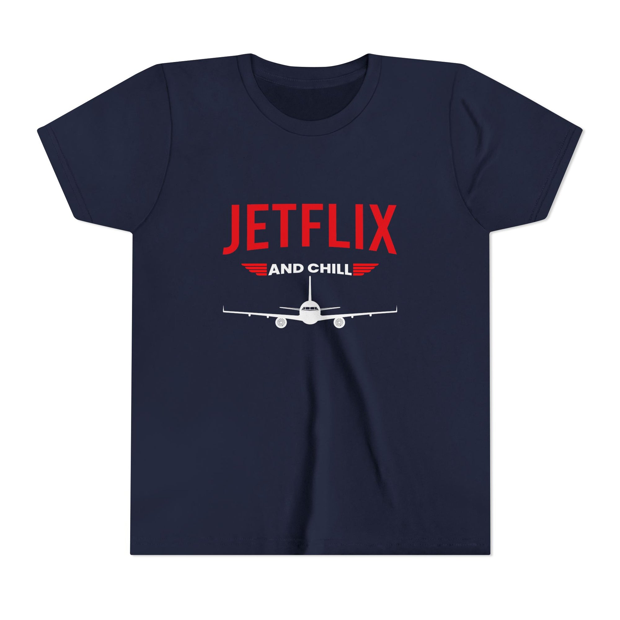 JetFlix And Chill - Unisex Youth Short Sleeve Tee