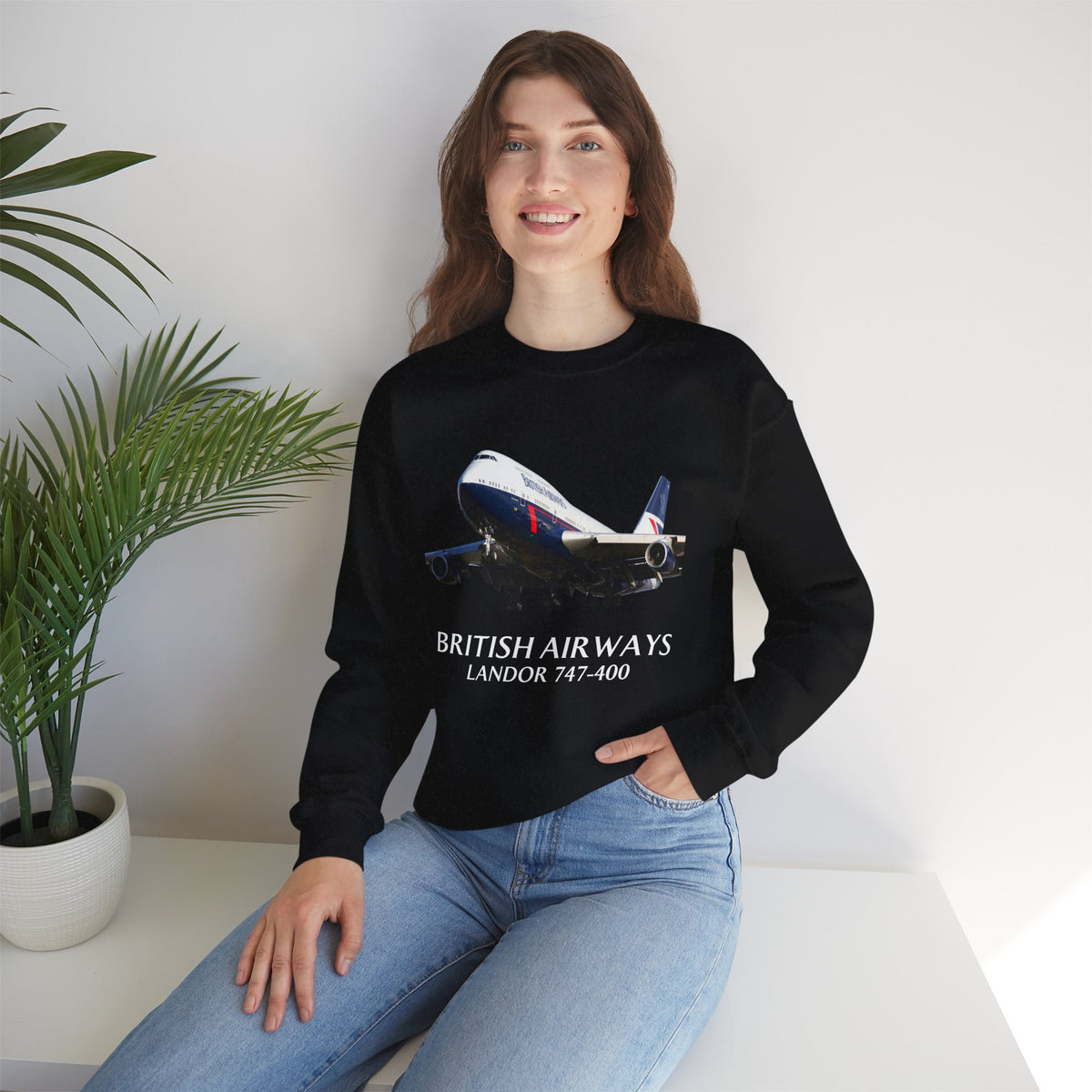 British Airways Landor 747-400  -  Crewneck Sweatshirt