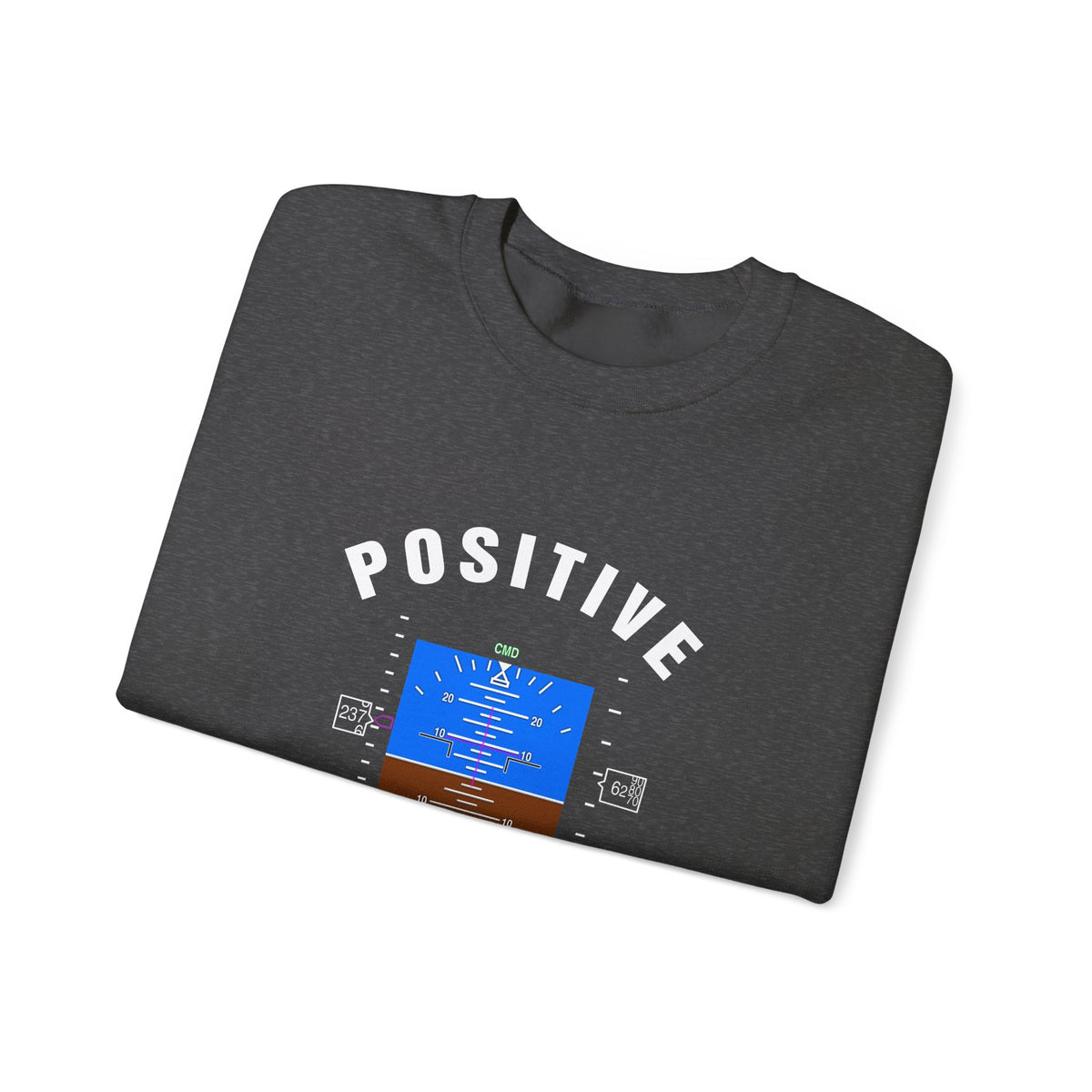 Positive Attitude Crewneck Sweatshirt - Travel Inspiring Cozy Apparel