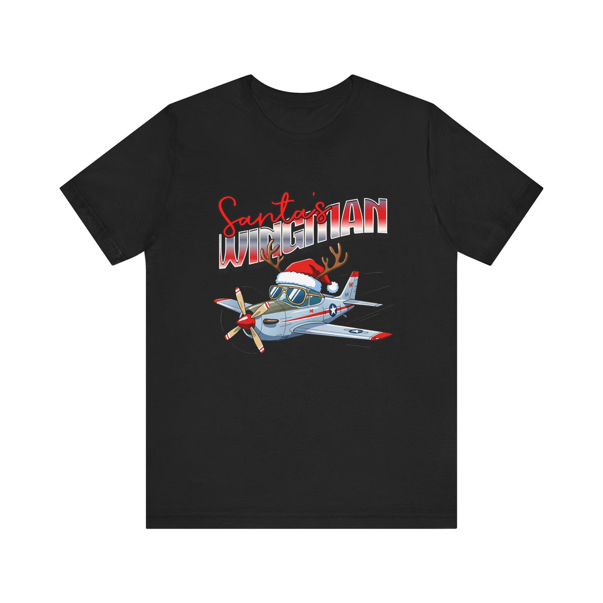 Santa’s wingman Unisex Jersey Tee - Perfect for Aviation Enthusiasts