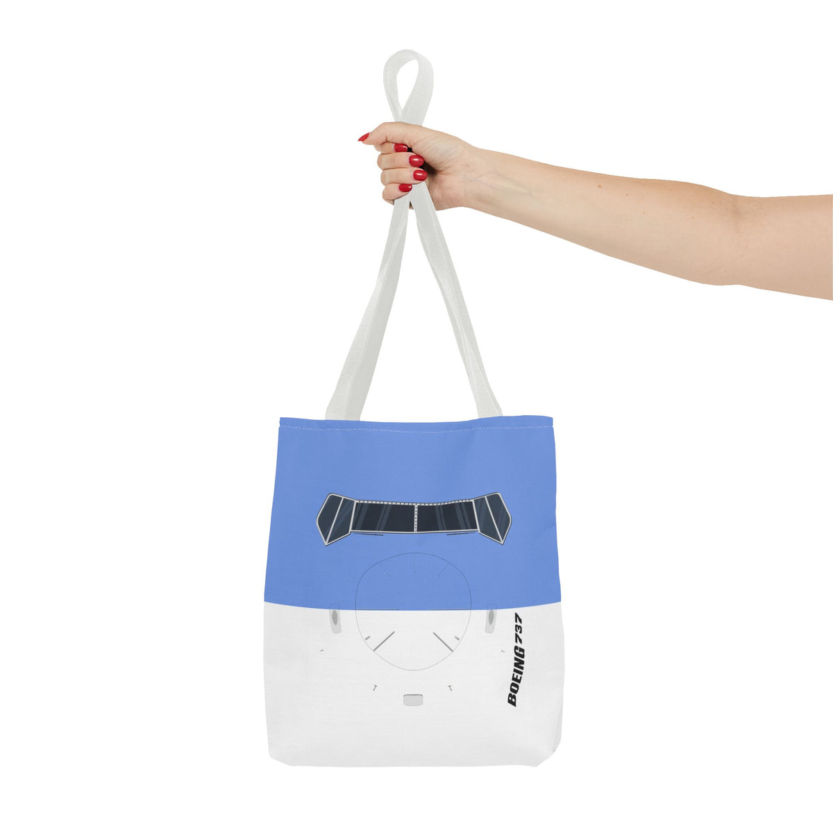 737 Tote Bag — Printed Green Travel Tote