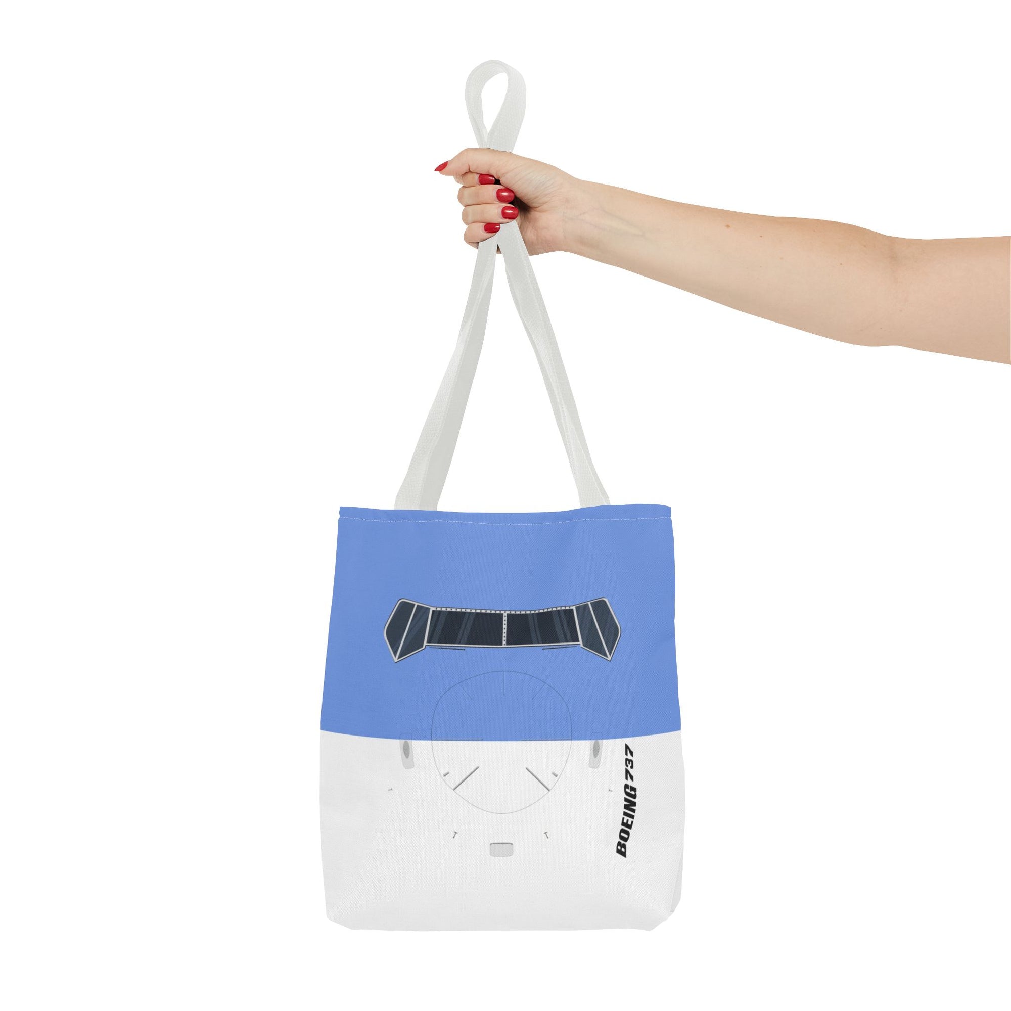 737 Tote Bag — Printed Green Travel Tote